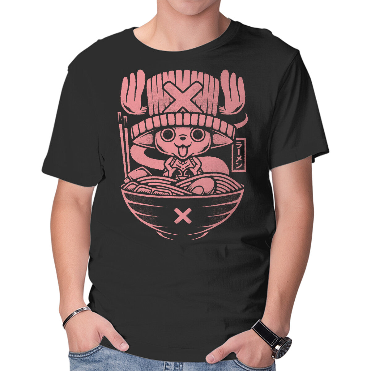 Unisex Crew Neck T-Shirt Cotton Candy Flavor Ramen Graphic Short Sleeve Casual Tee XL