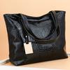Women Fashion Alligator Solid Large Capacity Shoulder Tote Handbag Bags