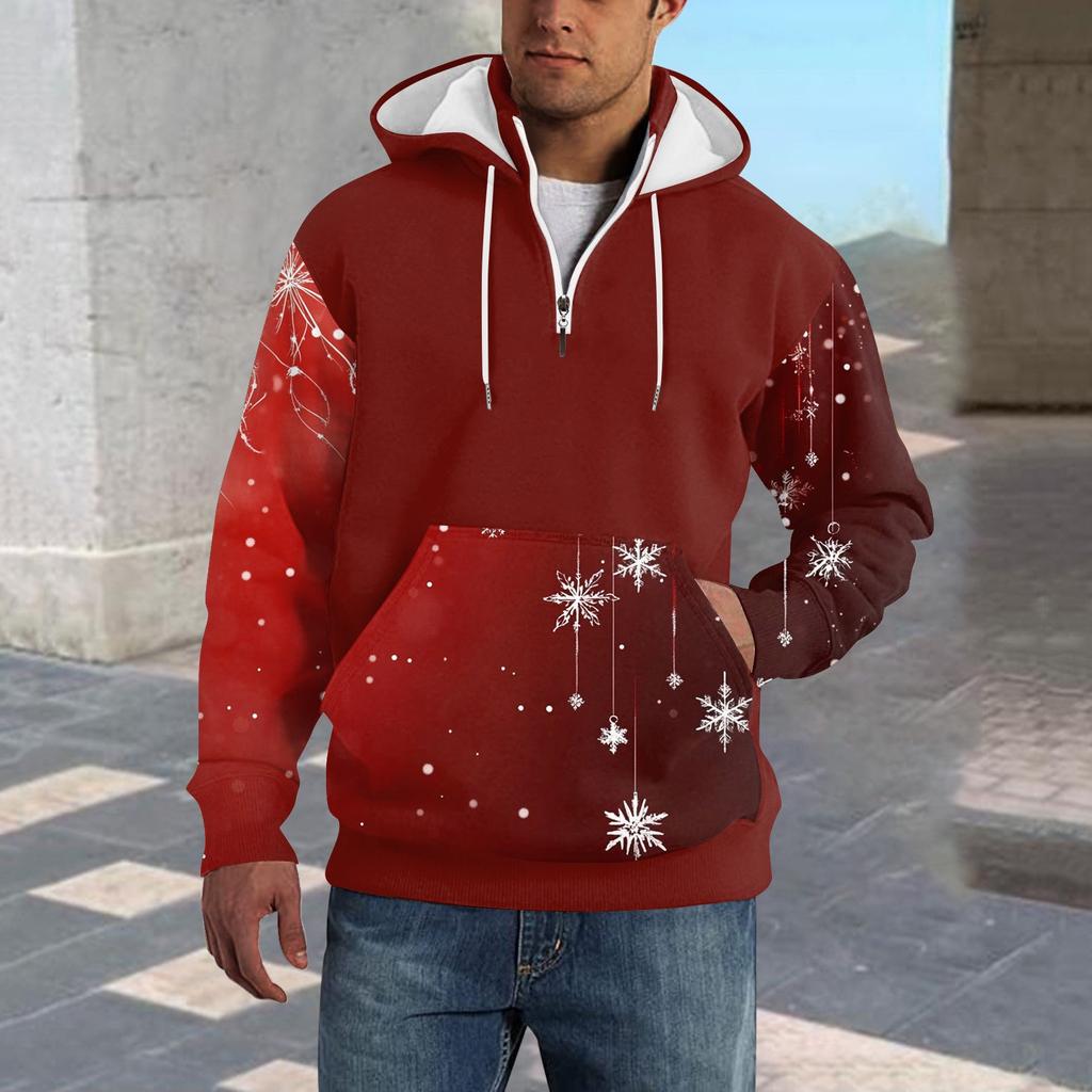 Bahar ve Erkek Ayakta Yaka Sweatshirt Açık Hava Rahat Kazak Üstleri