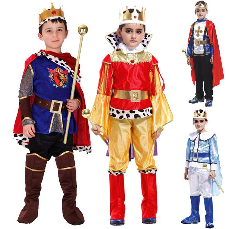 Prince Boys Charming Costume Kids Fancy Party Dress Child Halloween Prince Suit