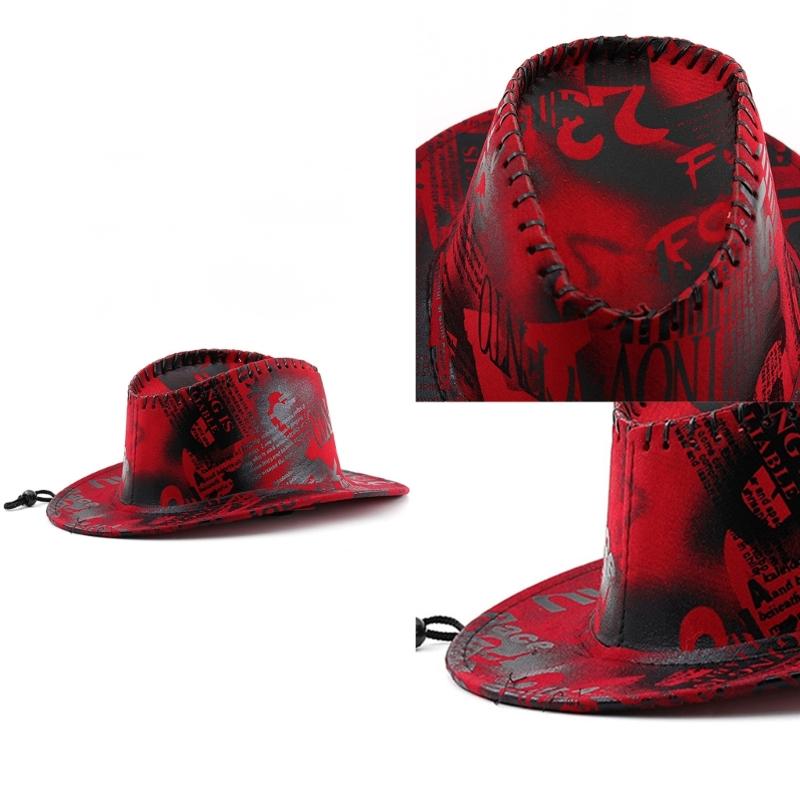 Ethnic Style Cowboy Hats Woman Teens Driving Traveling Riding Cowboy Hats