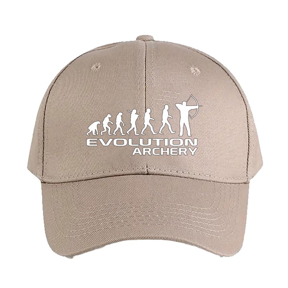 Evolution Of Archery funny Cap Summer Woman Man Baseball Cap Adjustable with Curved Brim Duckbill Cap Protection Sun Hats