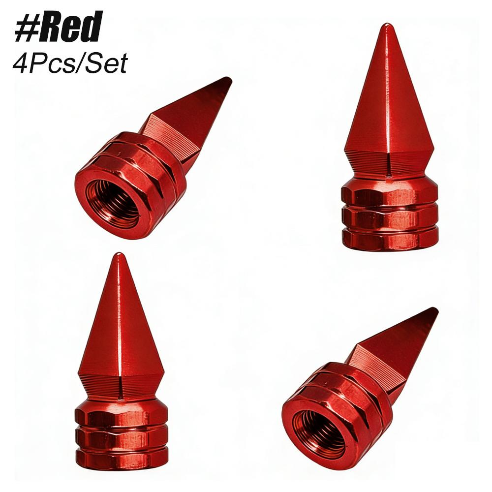 4PCS Tire Valve Stem Caps, Universal Dustproof Tire Valve Stem Covers for Cars, SUV, Trucks, Bikes, Motorcycles, Bicycles