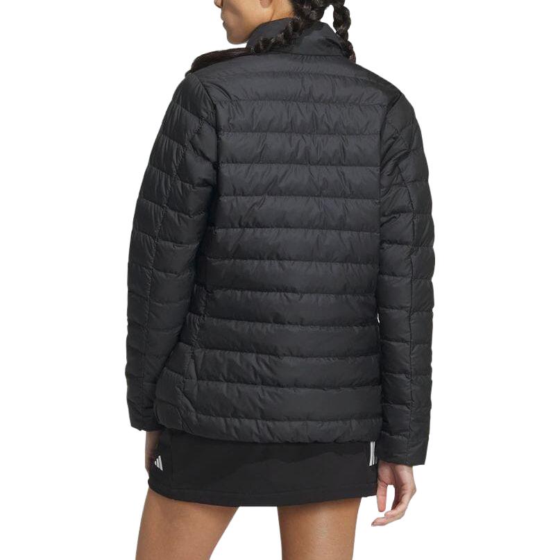 adidas 630 Padded Solid Color Stand Collar Zipper Casual Jacket Women Jacket Black HZ6031