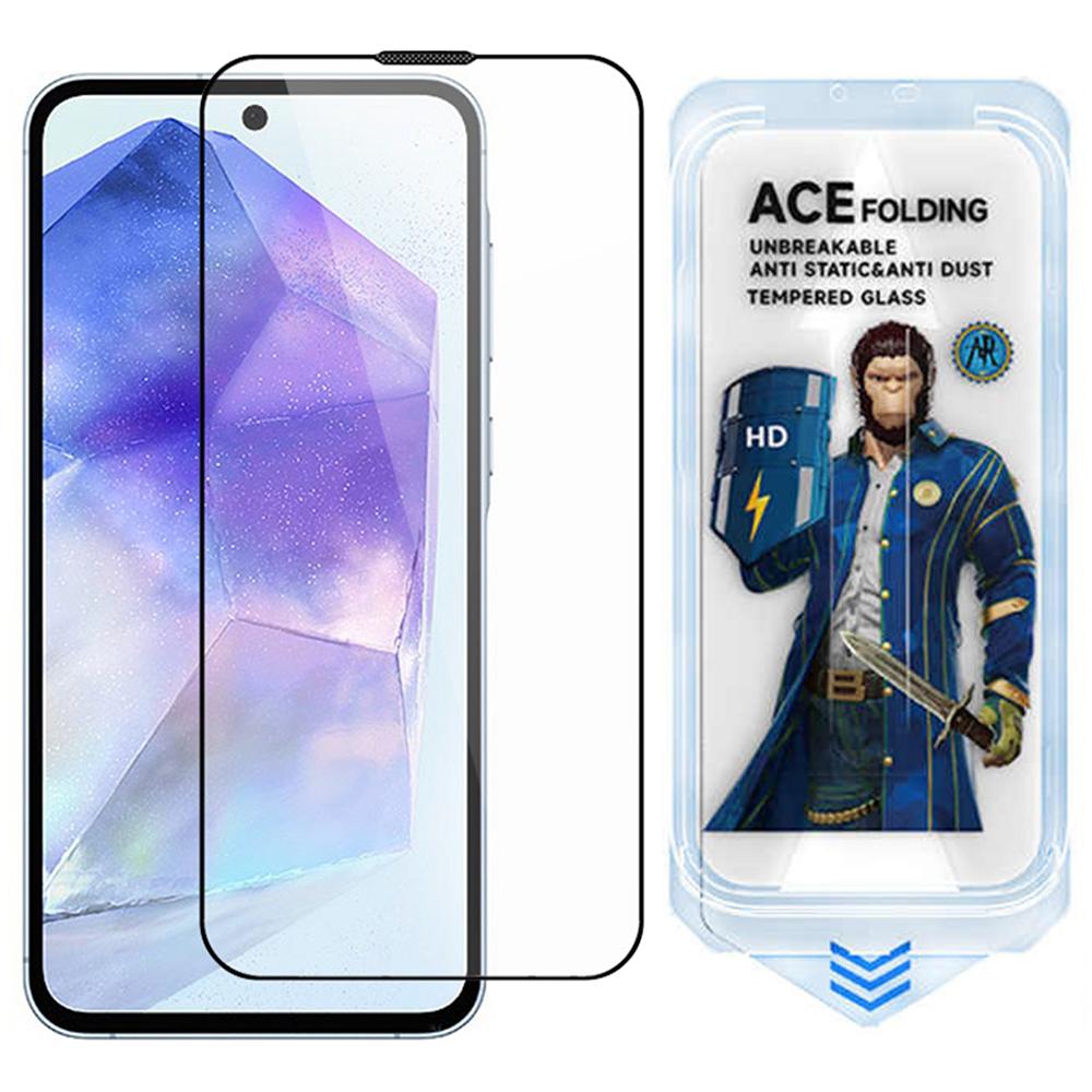 

ESHMILY For Samsung Galaxy A35 5G/A55 5G Screen Protector 2.5D High Aluminium-Silicon Glass Clear Film with Easy Installation Tool Type A