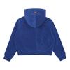 Bluetail Blue Terry Crop Hoodie Azb2jp03bu