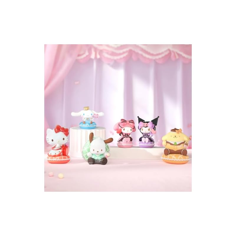 TOP TOY Sanrio Characters - Sweet Candy Series [1 Piece] Gachapon Blind Box Figure Soft Vinyl PVC Premium Toy Birthday Gift Cinnamoroll for Character
