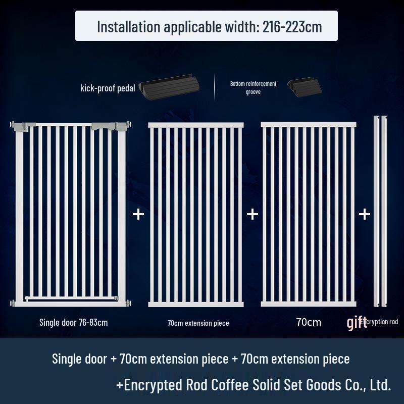 Cat Door Barrier: Auto-Close Pet Gate for Indoor, Balcony, or Stairway - No Drilling Needed