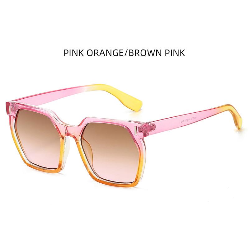 New Style Personalized Square Women Sunglasses Gradient Color Fashion Trendy Shades M6249