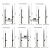JINGRUIDA Portable Manual Lifting Lightning Rod Kit