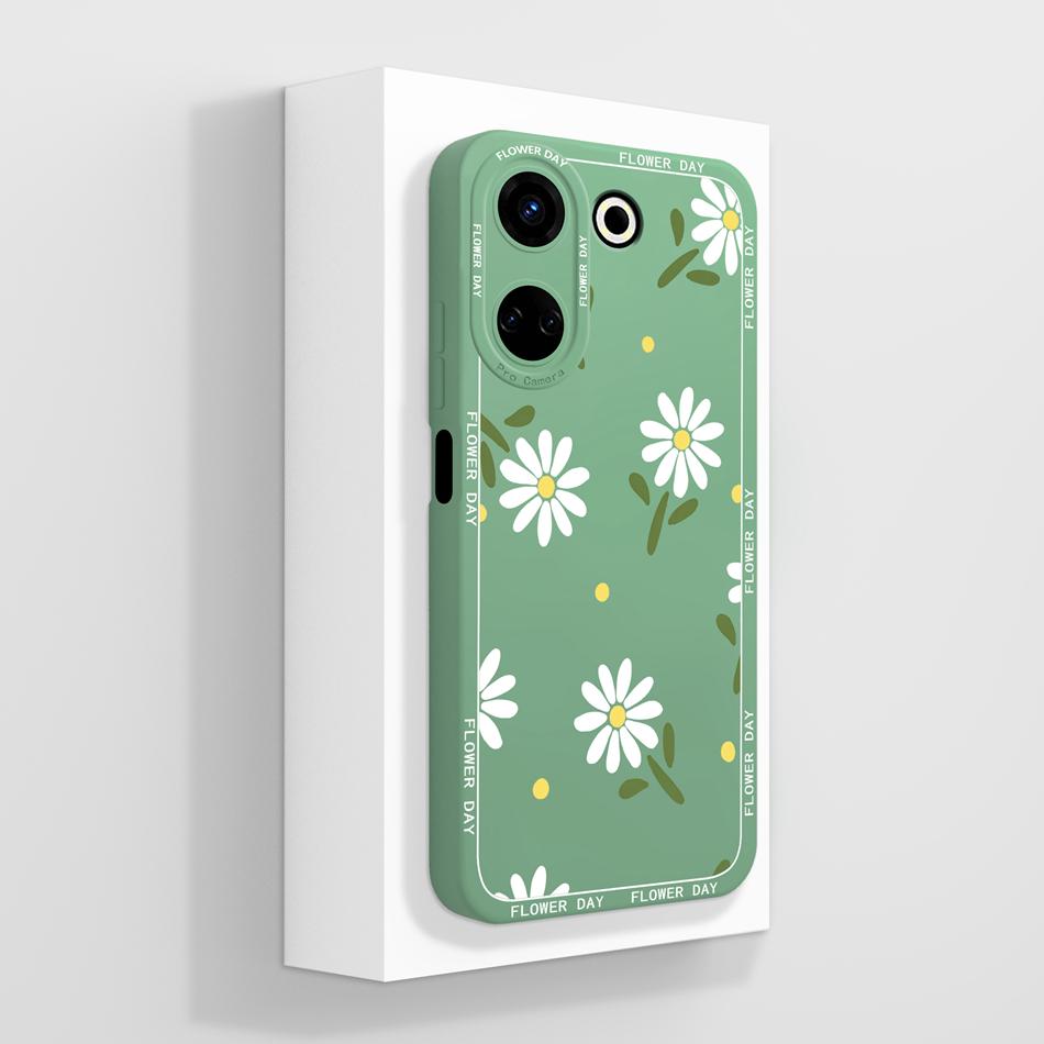For Tecno Camon 20 Phone Cases Artistic Style Full Protection Soft Liquid Silicone Back Cover For Tecno Camon20 4G Funda Coque