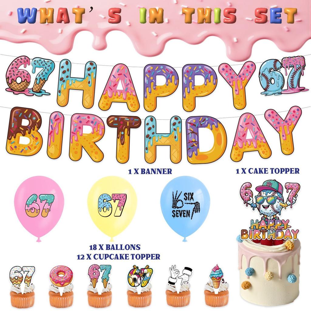 6 & 7 Baseball Birthday Party Decorations: 67 Fun Balloon Banners, Backdrops, and Decorative Setups
