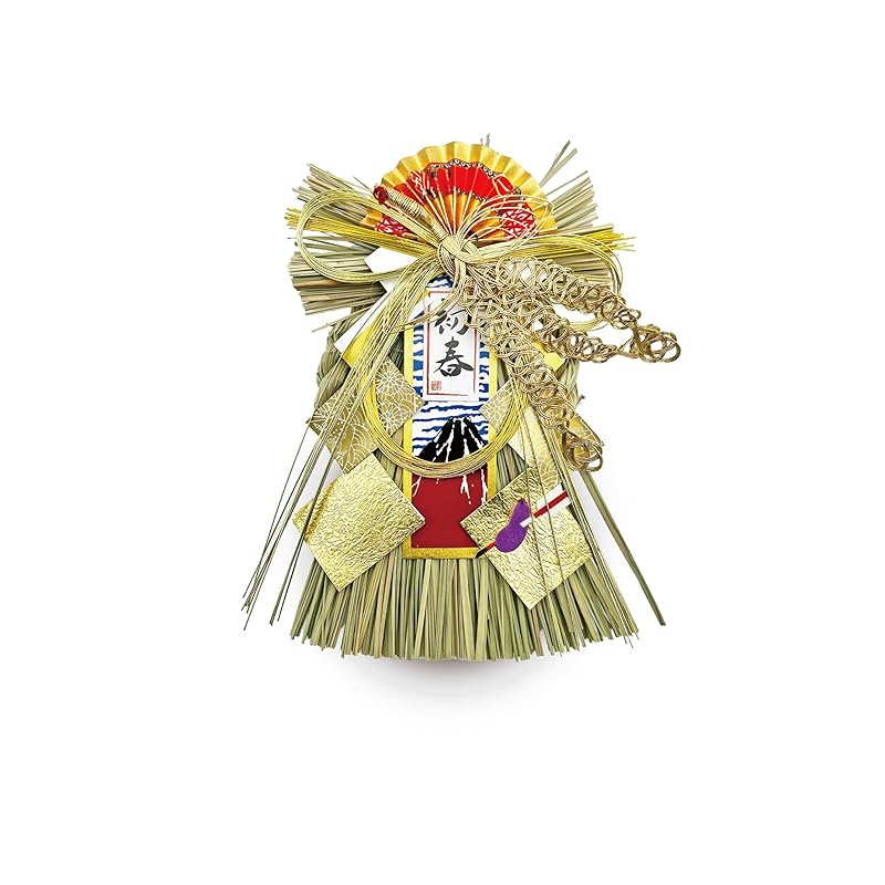 

[2026 mamawreath Shimenawa Новорічна прикраса] Журавлик, Лоза, Новорічна прикраса для входу, Сіменава, Новорічний вінок, Сосна, Мізухікі, Віяло,