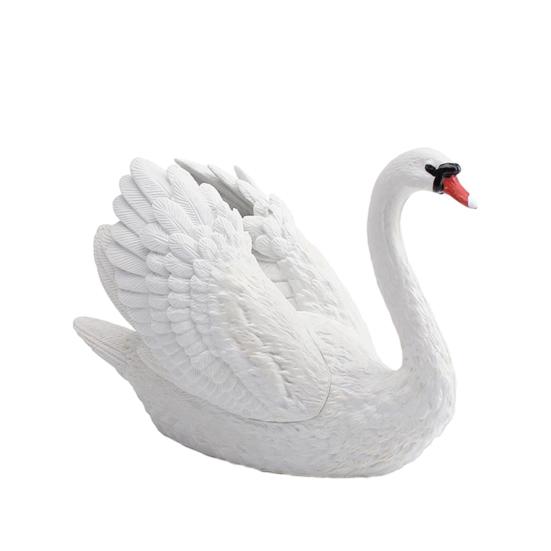 Simulation Swan Model White Swan Figurine Miniature Farm Animal Educational Toy Realistic Poultry белый