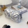 High- Travel Makeup Bag for Women, Large Capacity, Hand-Held, High-End Cosmetic Organizer