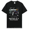 Oversized Anatomy Of A Pew Pewer Ammo Gun Aunisexdunisext Meme Lovers Eagle T-Shirt Cotton Unisex O-Neck Tshirt Fitness T Shirt
