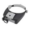 2 LED Head Mounted Magnifier Adjustable Magnifying Glass with Light for Hobbies Crafts Watch Repairs