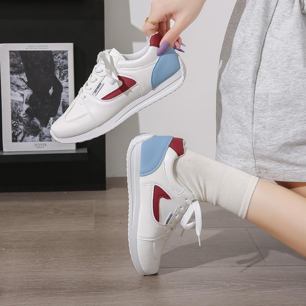 New Women's Casual Shoes Lace-up Flat Sole Round Toe Women's Sports Shoes Leisure Outdoor Comfortable Sports Shoes