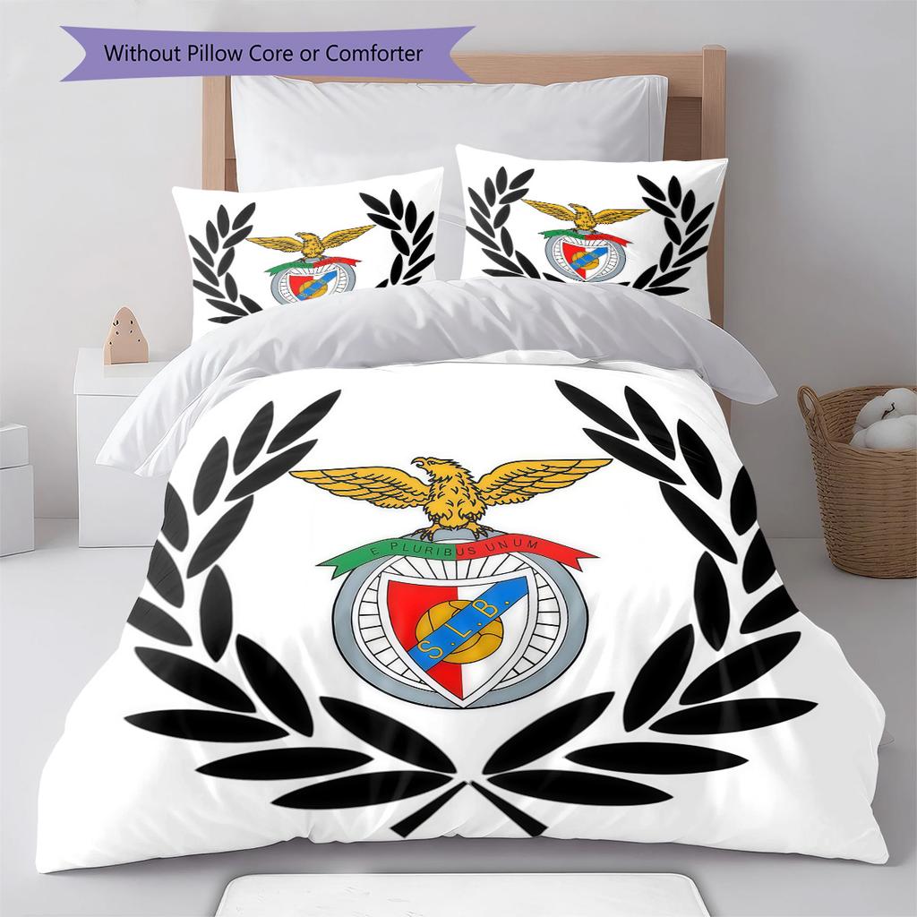 S.L. Set Copripiumino Trapuntato Benfica Copripiumino Federa Decorazione per la Casa Regalo di Compleanno (1 * copripiumino + 2 * federa, senza nucleo)