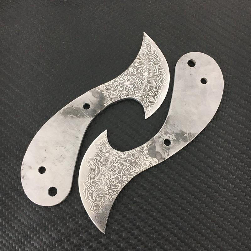 Damascus Steel Semi-finished Blade - Knife Blank, Blade Blank for DIY Agarwood Knife Blank, Fruit Blade, DIY Knife Blade