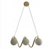 Pendant Lamp Ceiling Chandelier Balls Gold Modern Led 3*G9 Milky