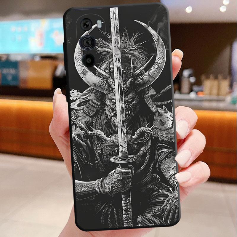 

Japanese Oni Mask Devil Art Phone Case For Motorola Edge 50 40 Pro 60 50 40 30 Ultra Neo Fusion Moto G Play G Stylus G Power G Moto Edge 40 Neo