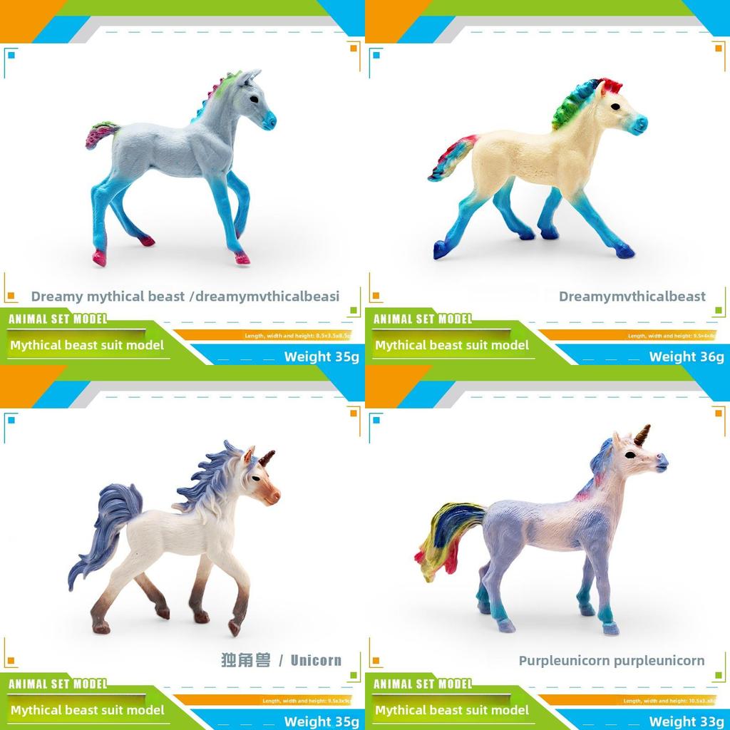 Unicorn Figurine Collectible Pvc Model For Kids Fantasy Animal Decor Play Toy