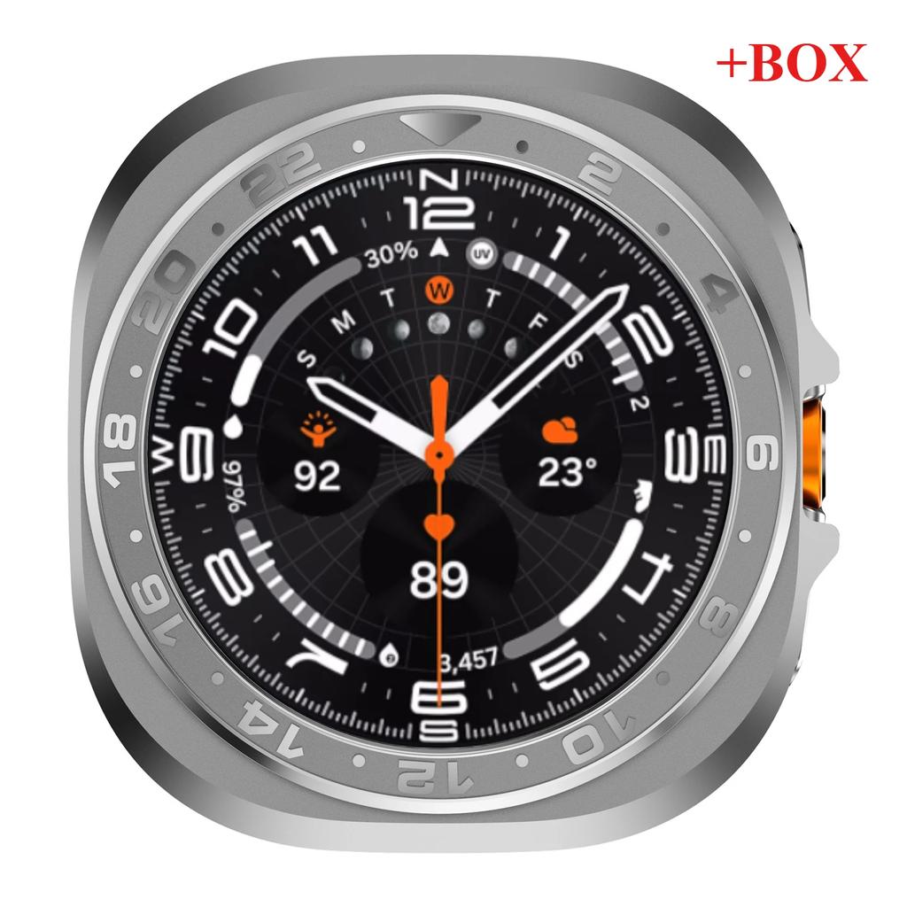 Metal Case With Scale for Samsung Galaxy Ultra 2025/7 47mm Anti-drop Cover Bumper for Galaxy Ultra 47mm Screen Protector Shell