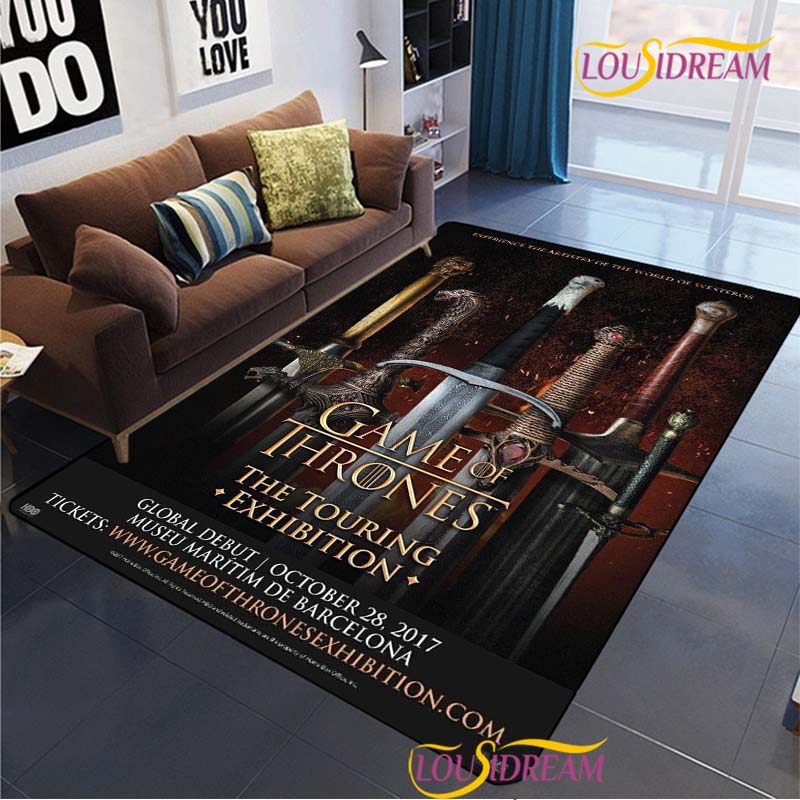 Dragon Of Game Carpet for Living Room Bedroom Rug Kitchen KidsDoor Unslip Floor Mat Birthday Gift Photography Props Alfombra Rug