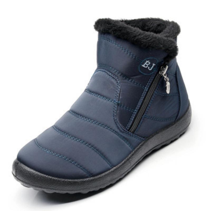Women's Big Size Winter Warm Snow Boots Artificial Fur Lining Waterproof Ankle Boots Anti-slip Outdoor Shoes Hiking Mountaineering Sports Boots