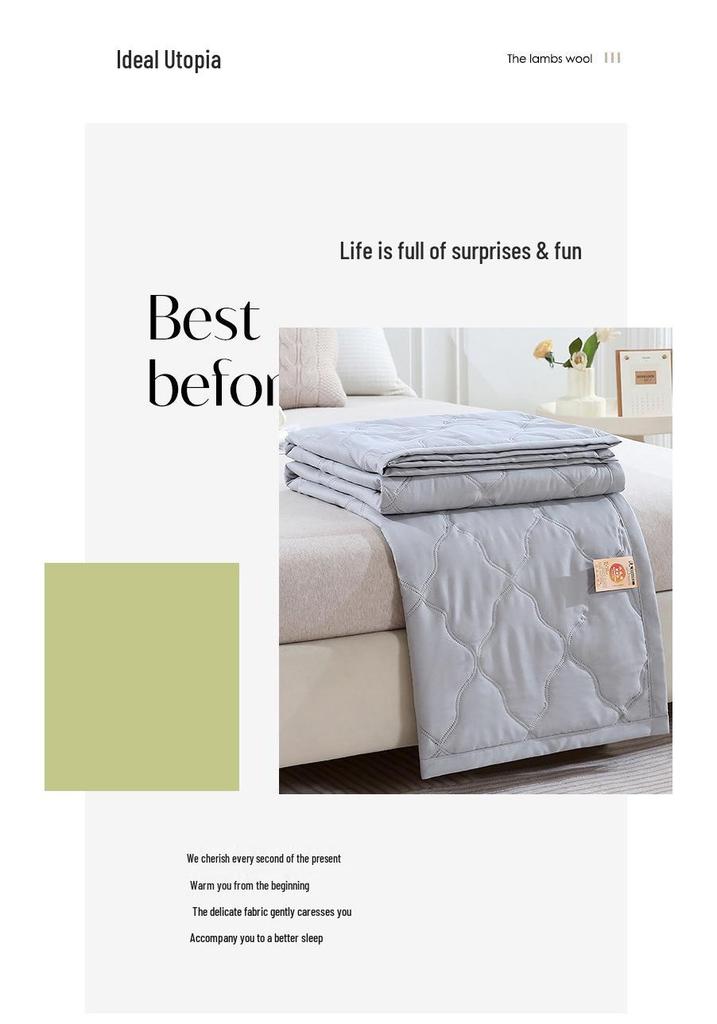 Washable Cotton Summer Cooling Quilt – Thin Gift Quilt for Air Conditioned Rooms