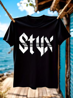 Styx Band Graphic Tshirt Graphic Tee - Black Tshirt with ...