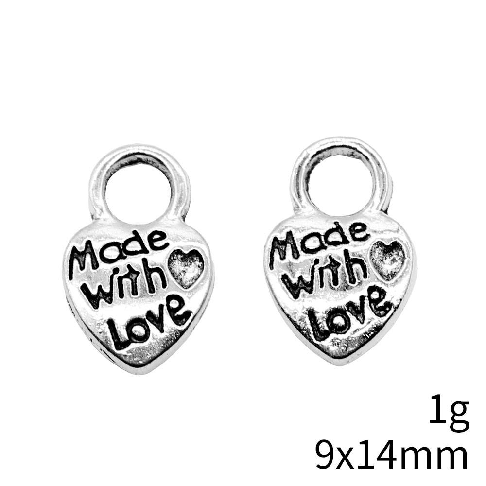 Valentine's Day Charm Phone Love Heart Tags Best Friends Charms Pendant Art Supplies Craft Pendants