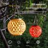 Outdoor Rainproof Solar Hanging Zen Lantern: Atmospheric Pendant Light for Trees and Courtyards