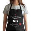 Tablier de cuisine - Tata d'amour - Noir - Coton résistant - Impression française