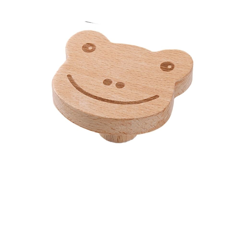 

1/6 шт. Деревянный крючок для одежды Натуральный цвет Простой креативный крючок Милый крючок из массива дерева Дверь 1pcs frog