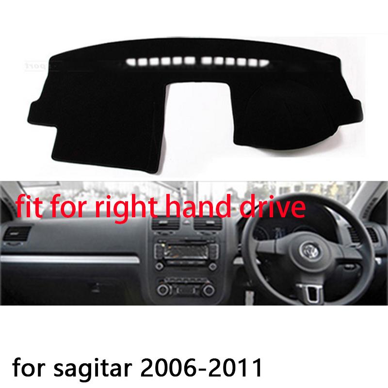 

For Volkswagen Golf 5 MK5 A5 2004 -2008 Right and Left Hand Drive Car Dashboard Covers Mat Shade Cushion Pad Carpets Accessories Blue Edge