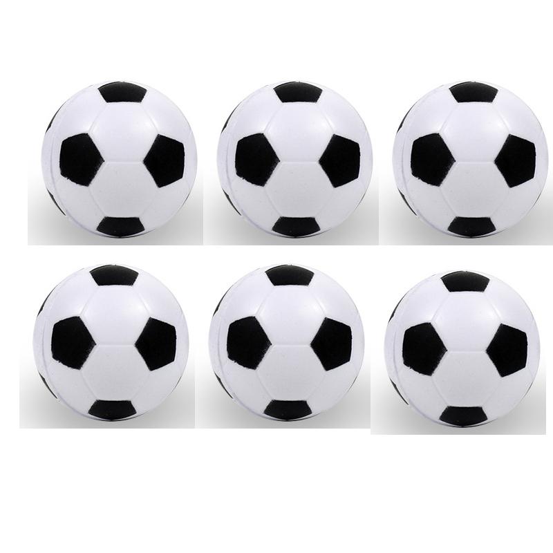 3/6/10Pcs Outdoor Sports 4Cm White Kids Mini Football Ball Baby Kids Toy Sponge Pu Jumping Ball Stress Ball Party Game Boy Toys