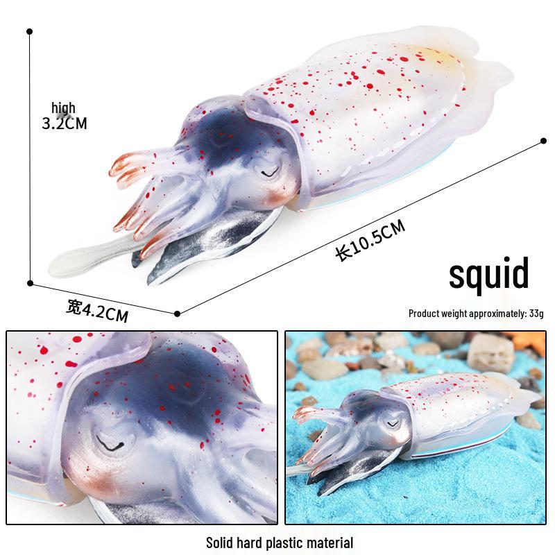 Ocean Wildlife Simulation Toy Set: Sea Turtle, Shark, Whale, Sea Lion, Tiger Shark, Manta Ray, Seal, Grouper.
