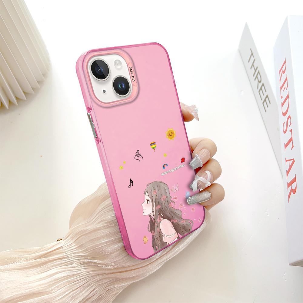 Fashion Colorful Sliver Double Sided Phone Shell Soft Edge Hard Case Full Cover Shockproof Phone Casing for Samsung A16 A55 Xiaomi Redmi 14C Poco C75