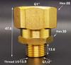 DN15 DN20 DN25  1/2" 3/4" 1" BSP Female Male Union Coupler Adater Elbow Brass Plumbing Fitting Connector Home Garden Water