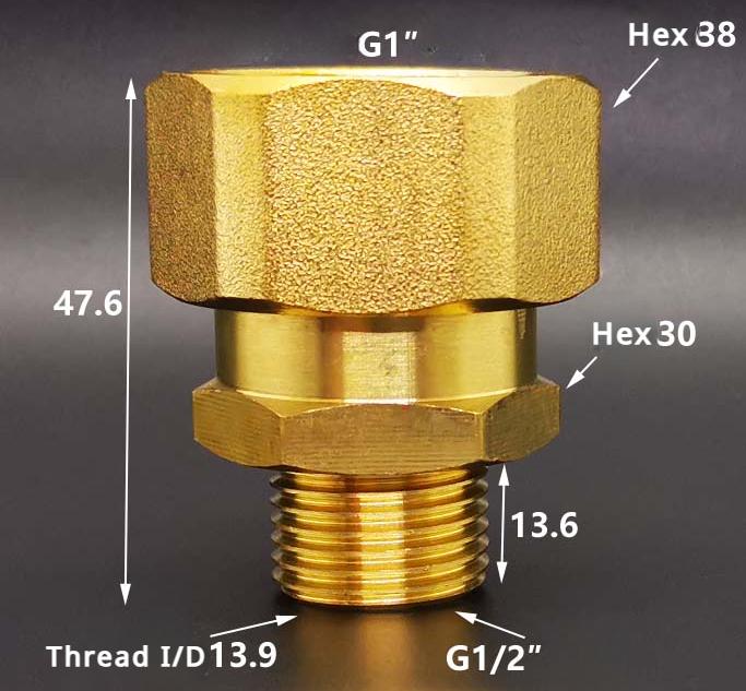 DN15 DN20 DN25 1/2" 3/4" 1" BSP Female Male Union Coupler Adater Elbow Brass Plumbing Fitting Connector Home Garden Water