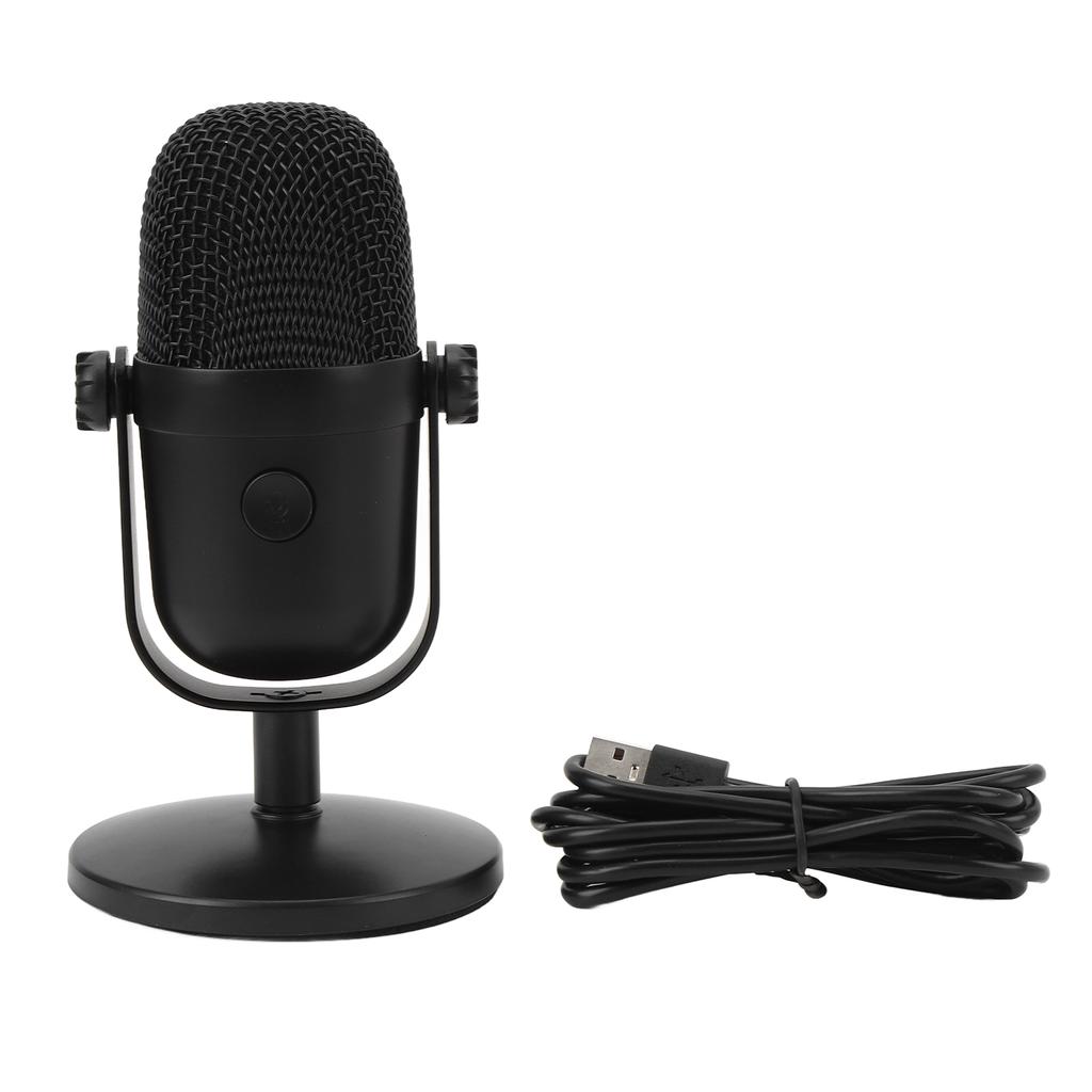 USB Condenser Microphone RGB Plug and Play PC Gaming Mic Noise Reduction for Singing Podcast Recording Streaming M830