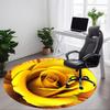 1 Stück Gelbe Rose Stuhlteppich für das Büro, Rutschfest, Weich und Langlebig, Perfekt für das Büro yy260131025