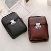 Waist Bag Sturdy Zip Closure Faux Leather Men Belt Pouch for Walking