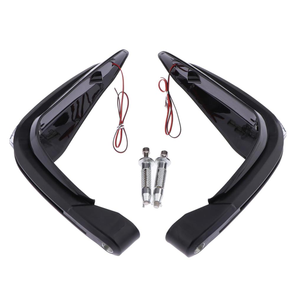 Universal Motorcycle Hand Guards Plastic LED Handlebar Protection Safety Equipment for Motorbike Accessories