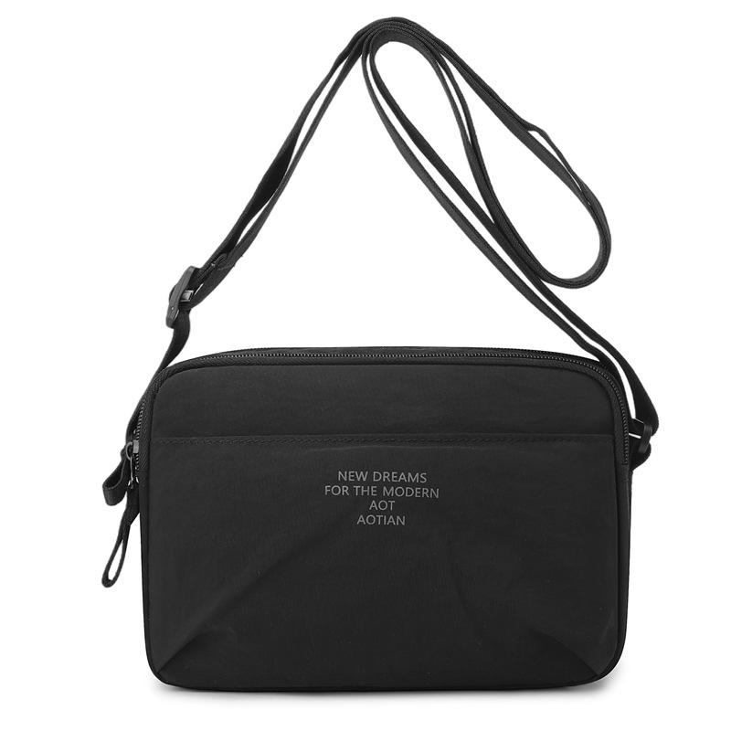 Minimalist Oxford Cloth Crossbody Bag Men Women Casual Functional Daily Outdoor Shoulder Bag