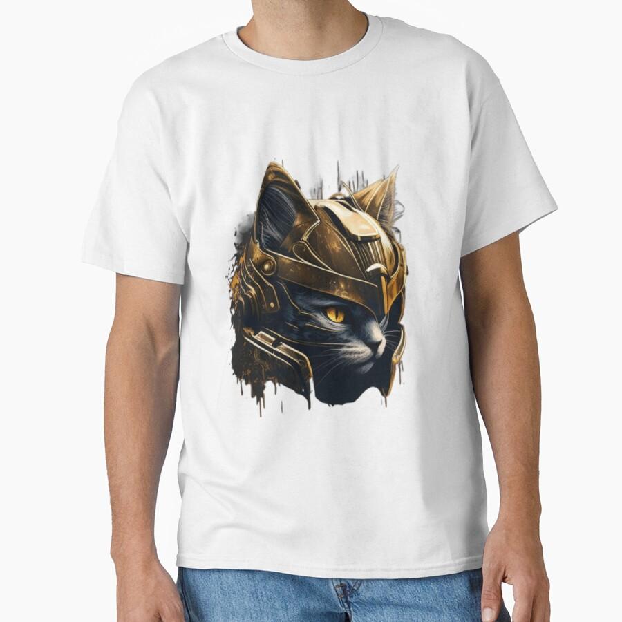 Cat Spartan Strong  Street Cats Spartan Warrior Helmet Ancient Greece This Is Sparta T Shirt for Men Large Size Adult Tops S-6XL