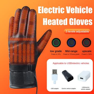 Schneemobil USB Smart Heizung Plüschhandschuhe Handwärmer Outdoor Motorrad Radsport Angeln Winddicht wasserdicht warme Handschuhe