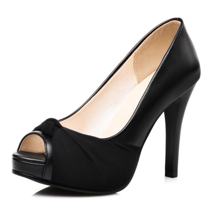 

Elegant Women s Pink High Heels Shoes Dress Pump Peep Toe Fashion Gray Nude Working Party Wedding Shoes Female 2026 Spring 39 чорний